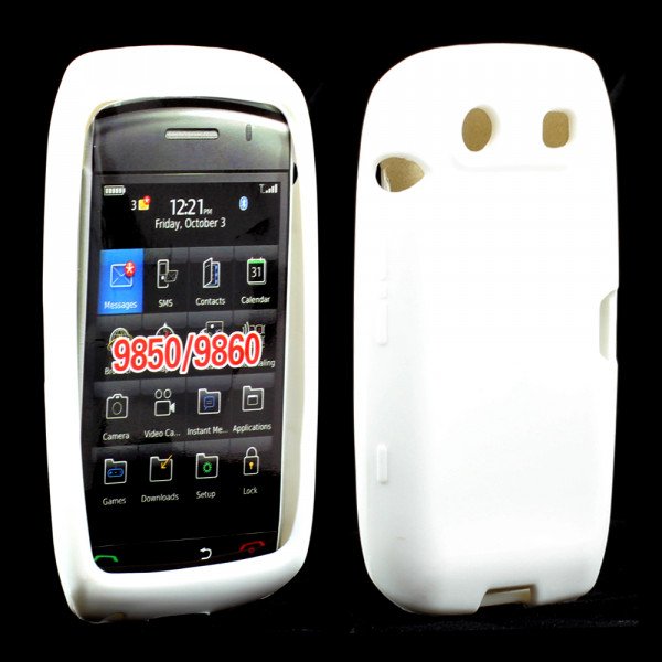 Wholesale BlackBerry Torch 9850 9860 Silicon Soft Case (White)